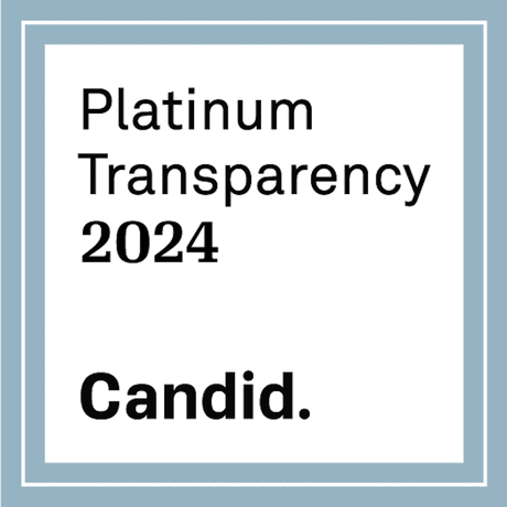 Animated GIF of Platinum Seal of Transparency badge from Candid and Four-Star rating badge from Charity Navigatore