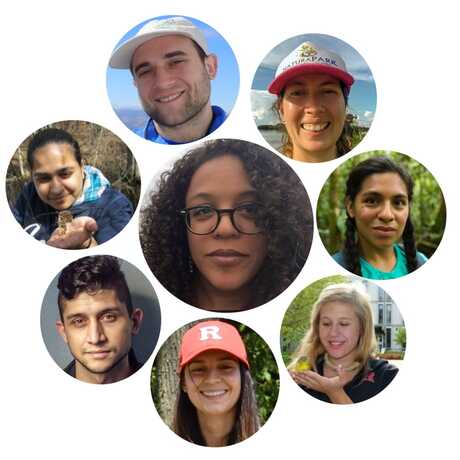 8 circles containing the faces of the founders of Entomologists of Color