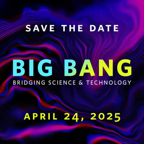 Colorful thumbnail image announcing 2025 Big Bang Gala supporting Cal Academy