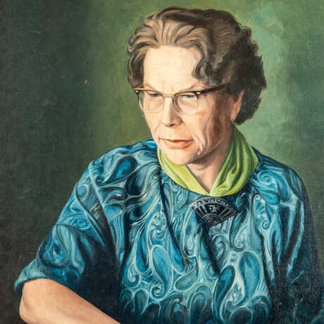 Detail from Harriet Exline Frizzell painting