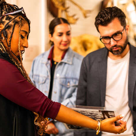 NightLife Plus guests explore the mammalogy collection at Cal Academy