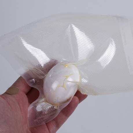 egg, vacuum sealed